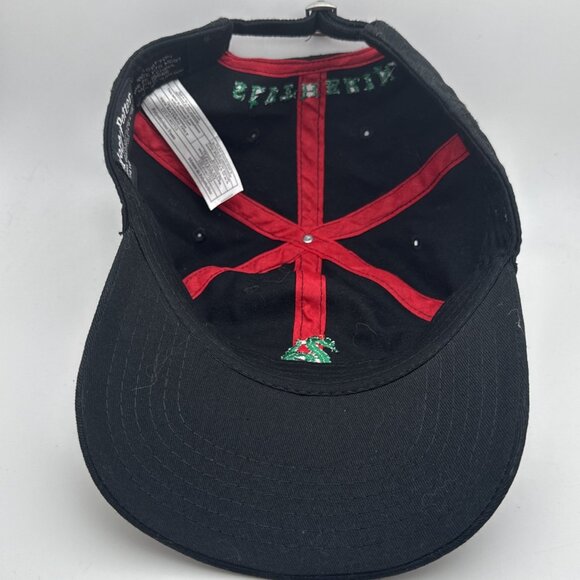 Harry Potter Slytherin Hat Strapback Black Green Snake Servant Logo Adult - Picture 4 of 5